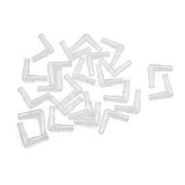 uxcell® 24pcs L Shape Airline Tubing Connector Aquarium Fish Tank Air Pump Accessories