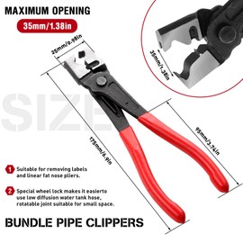CHRI Hose Clamp Pliers Hose Clamp Pliers with Straight Neck, Hose Clamp Pliers for Hose Clamps Removal and Installation Tool Car Repair Tool