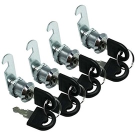 Smbbit 12/19 in (Keyed Different 16mm) Drawer Cam Cylinder Cabinet Hardware Locks Security Drawer Door Mailbox Cabinet Tool Box Lock (4Pack)