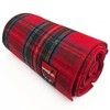 MOLLYWHOPPER Plaid Red Royal Stewart Pattern Classic 80% Wool Blanket