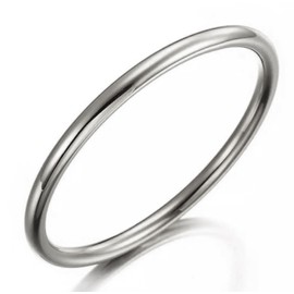 Bangle Real 925 Sterling Silver Filled 6mm Solid Bracelet Ladies Small Sz 60mm