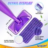 KEEPOW 6 PCS Reusable Mop Pads Compatible with Flash Powermop,