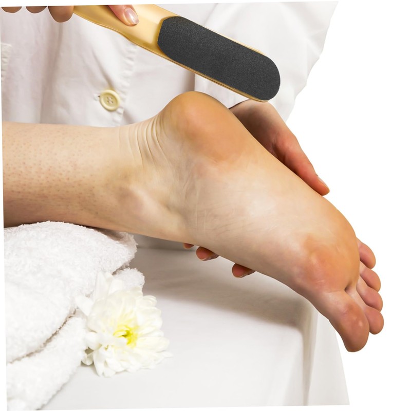 Ipetboom 2sets Foot File Callus Cuticle Remover Portable Sandpaper Exfoliator