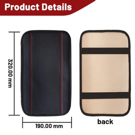 TEOZBLU Car Centre Console Cushion, Cover for Centre Console for Armrest, Waterproof Centre Armrest Pad, for Most Vehicles, Suv, Truck Car Interior