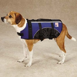 Neoprene Pet Preserver Color: Navy, Size: Small/Medium (0.25" H x 14" W x 10.5" L)