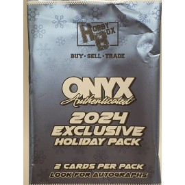 2024 Onyx Hobby Box Exclusive Holiday Pack - 2 Cards - Poss Rookie #d and Autos!