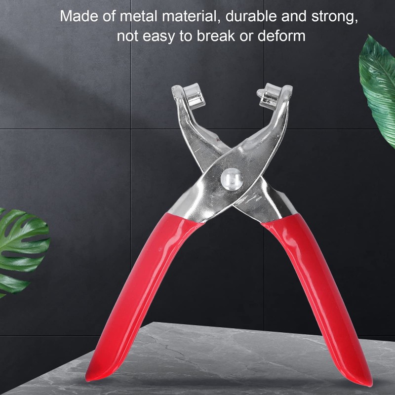 Grommet Hole Pliers Set, Multipurpose Eyelet Rivet Punch Pliers with