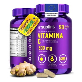 Vitamina Jengibre Suplint Inmunidad Energía Cápsulas Veganas
