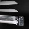 2 Inch 8pcs Blinds Hold Down Brackets, Clear Plastic Door