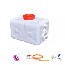 Household and Outdoor Water Tank with Faucet - Portable and Durable Plastic Water Storage Cube