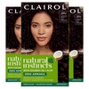 Clairol Natural Instincts Demi-Permanent Hair Dye, 2RV Burgundy Black Hair