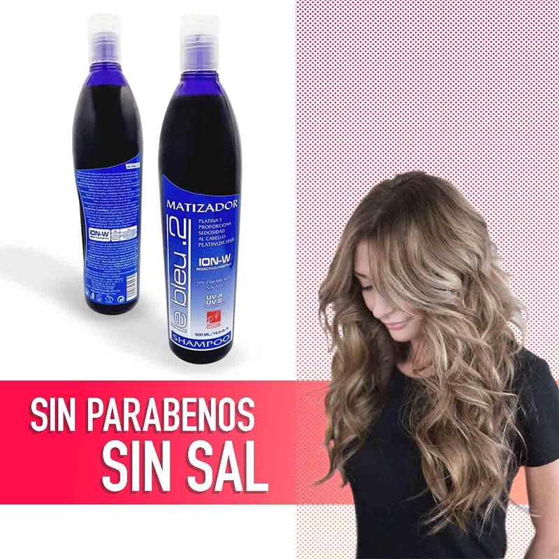 D'Conde Shampoo Matizador Morado Le Bleu Sin Sales Ni Parabenos