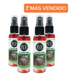 4 Frascos Locion Crecimiento Mas Barba Bergamota Extra Jyell