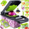 Vegetable Chopper and Slicer, 16-in-1 HEAVY DUTY Kitchen Mandoline, Multi-Function