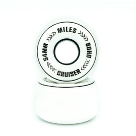 Miles Skateboard, Soft Wheels, 80HD, 2.1 inches (54 mm), City Riding, Cruiser