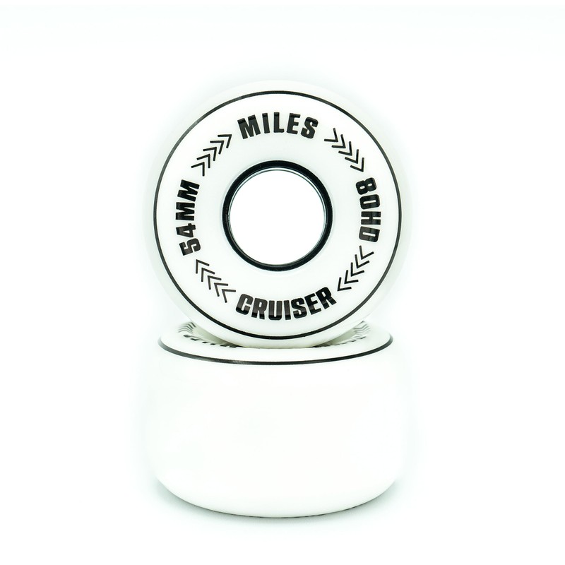 Miles Skateboard, Soft Wheels, 80HD, 2.1 inches (54 mm), City