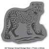 'Cheetah' Rubber Stamp - Unmounted Design for Crafting & Scrapbooking,