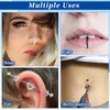 Giantree 30Pcs Clear Piercing Disc, Silicone Perforated Disc for Piercing