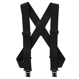 Perry Outback Comfort Suspenders 2" Big & Tall Clip-On Belt Suspenders - Black