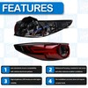 Wahparts LED Driver Left Side Tail Light Assembly Outer Compatible