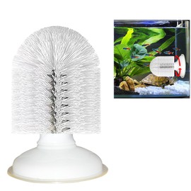 Turtle Brush with Suction Cup, 2025 New Turtle Tank Accessories. The Suction Cup Size is Increased for More Stable Suction, and The Brush Adopts A Rotating Suction Method for Easy Use.