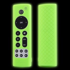 LEFXMOPHY Cover for Apple TV Universal Remote Cover Silicone Green Protector Glow in Dark