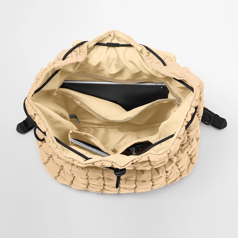 ODODOS Quilted Backpack for Women Lightweight Puffer Hiker Pack Drawstring