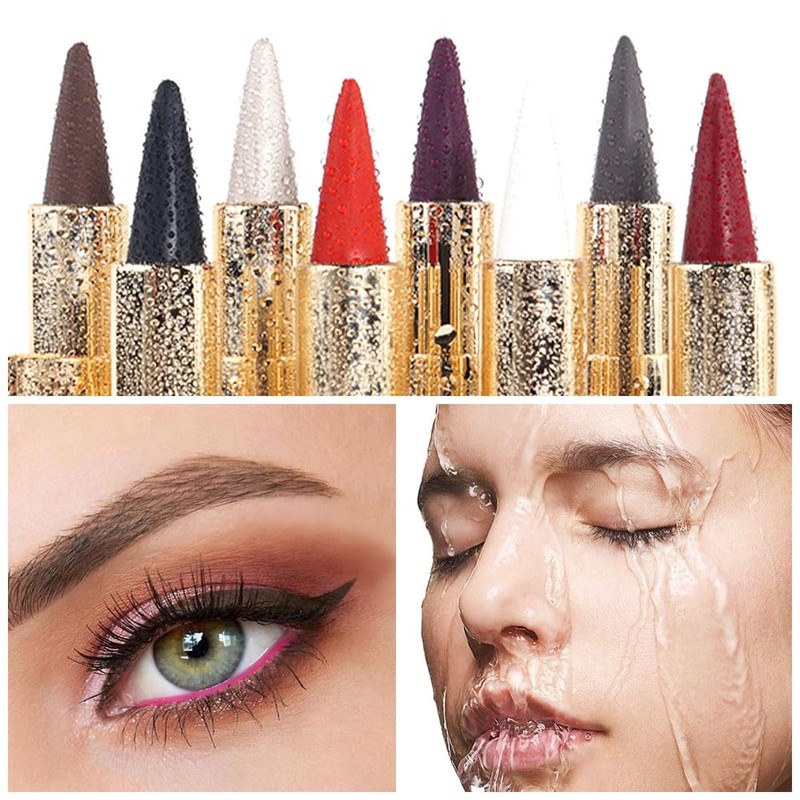 AMY'S DIARY Brown Gel Eyeliner Pencil,Waterproof Smudge Proof Eye Liner