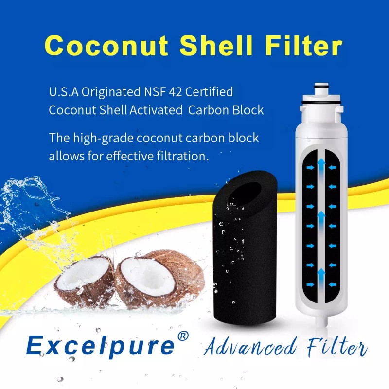 EXCELPURE 3 PACK Fit For DW2042FR-09 Kenmore 46-9130 DW2042F-09 Water