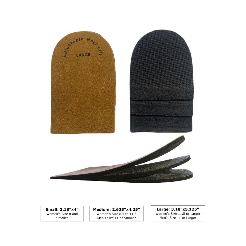 Therapist’s Choice Adjustable Orthopedic Heel Lift for Heel Pain and