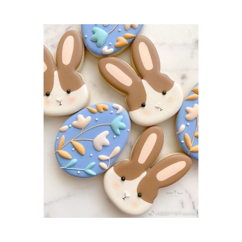 Easter Cookie Cutters, 4pcs Holiday Themed Cutter Carrot Egg Bunny