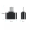 FPC Black Standard USB-A to Micro USB OTG Converter Adapter