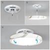 LVL LED Ceiling Light 18W, Round Flush Mount with Marble