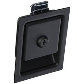 Southco 64-10-302-90 Black Powder Coated Steel Paddle Push to Close Latch, Pull to Open (Pack of 4)