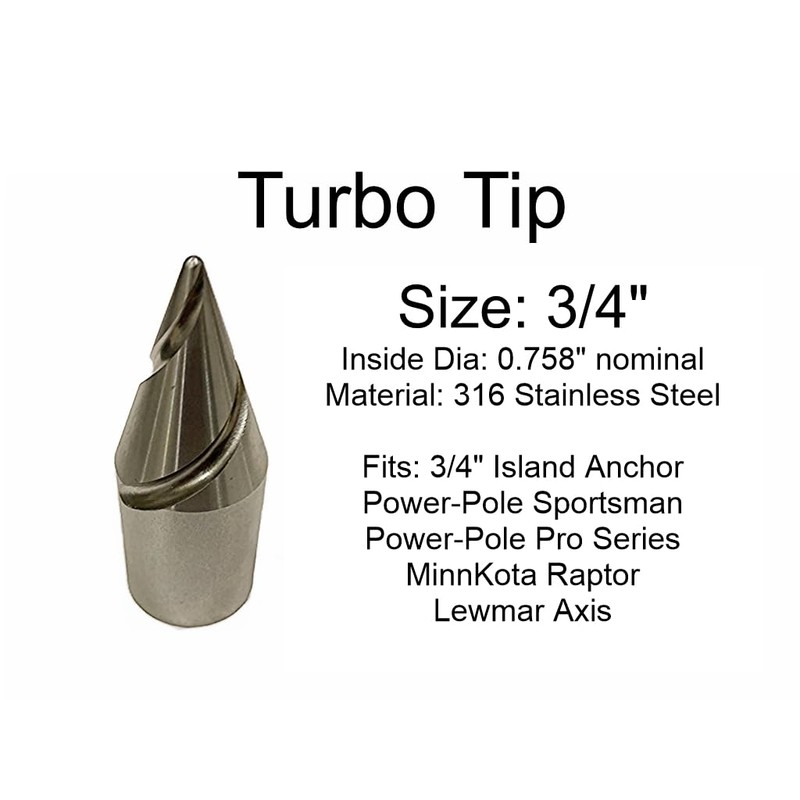 Island Anchor - Turbo Tip - 3/4"