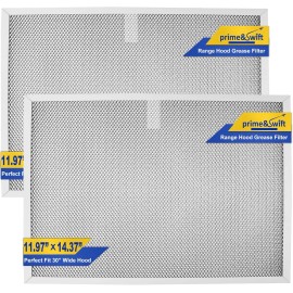 prime&swift Replacement fit for Allure Range Hood Filter 11-3/4" X 14-1/4" X 3/8" silver