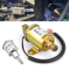 CNRAQR 149-2620 Electric Fuel Pump with 149-2314-01 Fuel Filter RV Replacement for Cummins Onan Marquis Gold 5500 5.5KW Gas Generator RV 5500 EVAP Motor E11015 Generator Parts