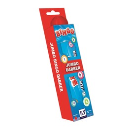 A* Stationery Jumbo Bingo Dabber for Bingo Tickets, Red Dauber Dot Pen, Easy Grip Non Drip