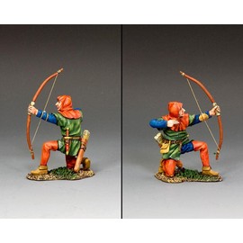 King & Country Toy Soldiers Medieval Knights & Saracens MK216 Kneeling Crusader Archer 1:30 Scale Pewter