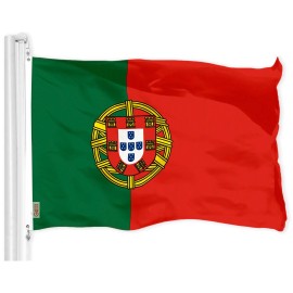 UD_G128 Combo Pack: USA American Flag 3x5 Ft 150D Printed Stars & Portugal (Portugese) Flag 3x5 Ft 150D Printed
