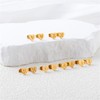 QLYOVWE Heart Initial Stud Earrings 18K Gold Plated Dainty Initial