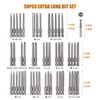 Keenso 50PCS Extension Screwdriver Bit Set, 3" Long Drill Security