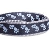 Petface Signature Padded Dog Lead, Medium, Black Paws