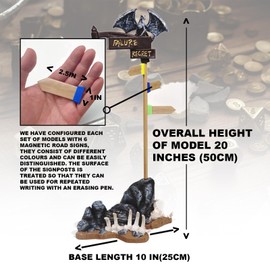 DND 5e Initiative Tracker - 8 Dry Erasable Magnetic Flags - Easy Sorting and Toggle Position - Dungeon Master Tools as a Dungeons & Dragons Gifts - Dragon City Guide