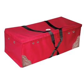 Derby Originals Hay Bale Bag Large 600D Waterproof with Leaf & Basket Hand Tooled Leather Accents 44" x 20" x 16"