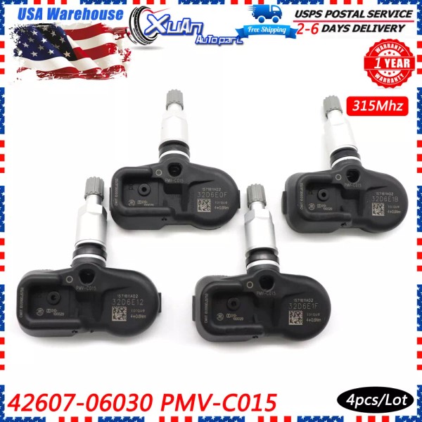 Unbranded 4PCS Tire Pressure Sensor TPMS For 2016-2020 Toyota Tacoma