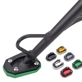 LEDISHUN Motorcycle Side Stand Plate Compatible with Kawasaki ZX-25R (2020-2023) ZX-25R (2020-2023) ZX-4R ZX-4RR (2023+) (Black)