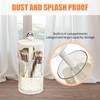 Makeup Brush Holder Organizer with Clear Lid, Lifting Opening-Dustproof Cosmetic