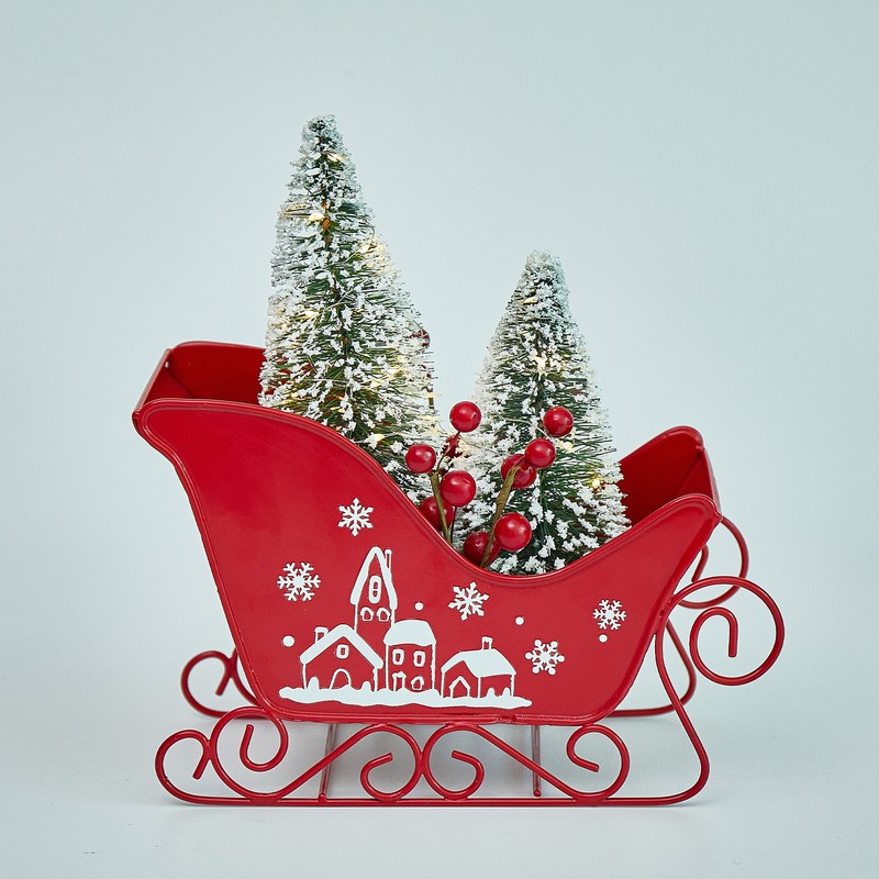 Mini Elk Sled Decoration Christmas Decorations Sleigh Car