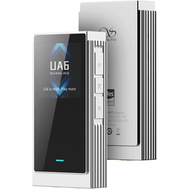 SHANLING UA6 Headphone Amplifier, Portable USB DAC Amp, CS43131x4 DAC, 768kHz/32bit DSD512, 1.3IN Display, for Android/iOS/Mac/Windows, 3.5/4.4mm/SPDIF Output, up to 361mW@32Ω Output (Grey)